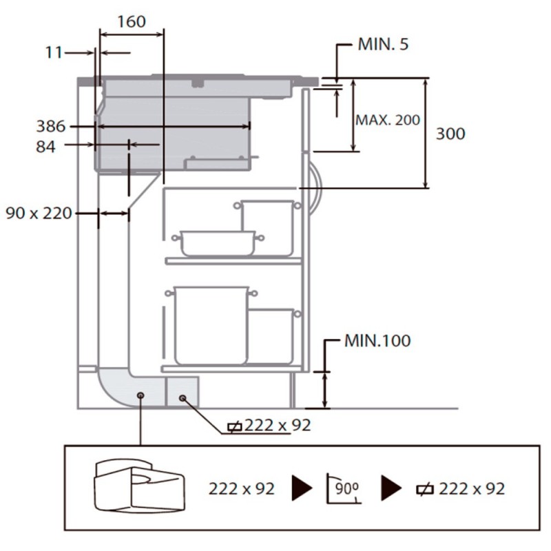 vitroceramica induccion con aspiracion integrada as 750 cata 08000400