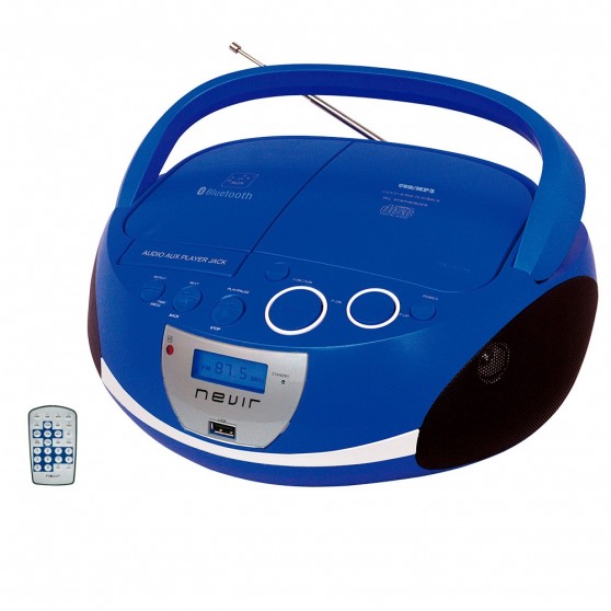 Radio CD NEVIR NVR-480 UB Azul Bluetooth