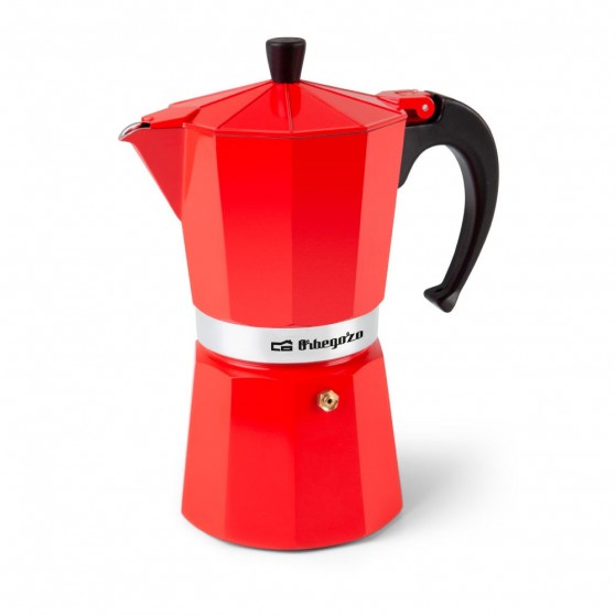 Cafetera Italiana ORBEGOZO KFR1240 12 Tazas Rojo