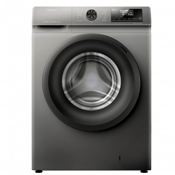Lavadora HISENSE WFQP8014EVMT Look Inox 8Kg 1400 A