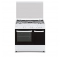 Cocina Gas ASPES AKGW5900PB Blanco 90cm 5f