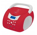 Radio CD NEVIR NVR-483UB Rojo Blanco Bluetooth