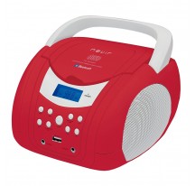 Radio CD NEVIR NVR-483UB Rojo Blanco Bluetooth