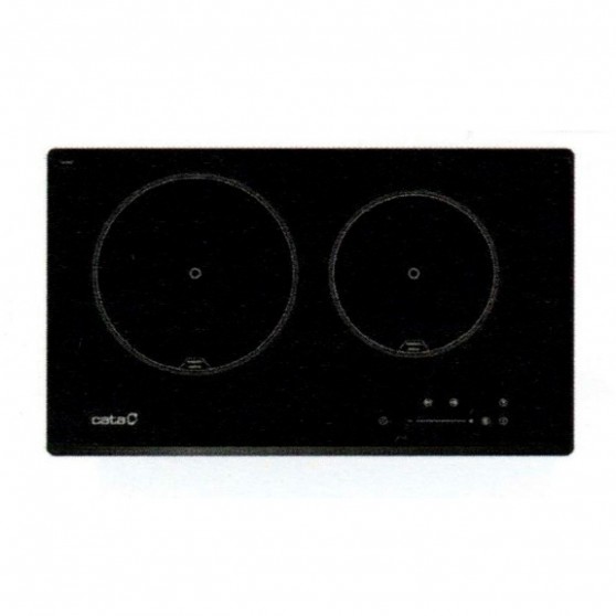 Placa Induccin CATA IB 2 PLUS BK A 2f 59x35cm