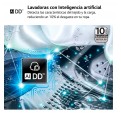 Lavadora LG F4WR5009A6M Inox 9Kg Vapor AI 1400 A