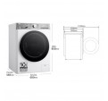 Lavadora LG F4WR9009A2W Blanco 9Kg Vapor Wifi IA