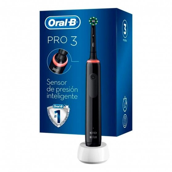 Cepillo Dental ORAL-B PRO3 Negro + 4 recambios