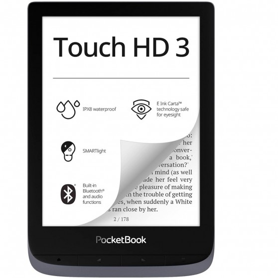 eBook POCKETBOOK PB632-J-WW Touch 3 HD Gris 6"