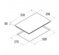 Placa Modular CATA IB 302 WH 2f Blanco Induccin