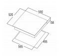 Placa Induccin CATA IB 6403 BK 3f