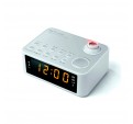 Radio Despertador MUSE M-178 PW Blanco Proyector