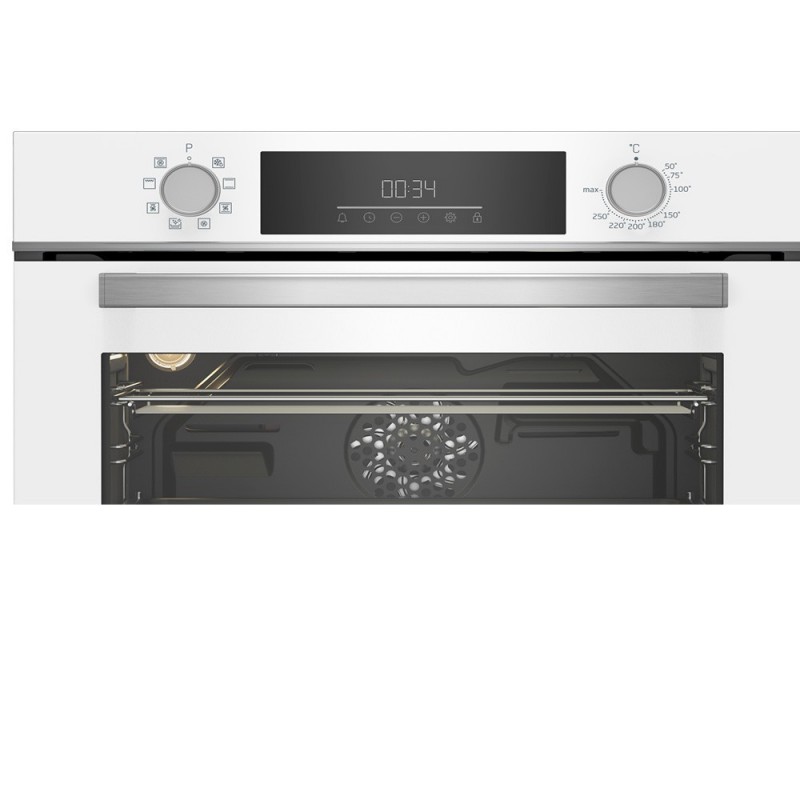 Horno BEKO BBCM18300W Cristal Blanco 45cm - Devoraprecios