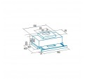 Campana Telescpica CATA TFH 6830 GWH Cristal Blanco