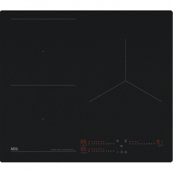 Placa Induccin AEG TI63IQ10IZ 3 zonas Bisel Puente H2H
