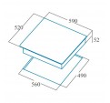 Placa Vitrocermica CATA TT 6003 e-tech 3f