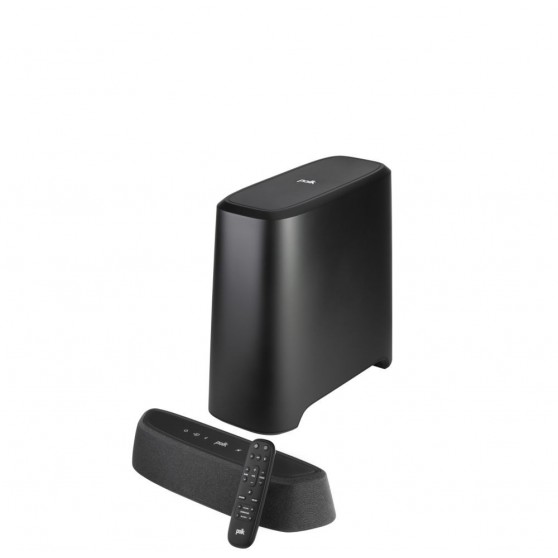 Barra de Sonido POLK MAGNIFI MINI AX Black Subwoofer