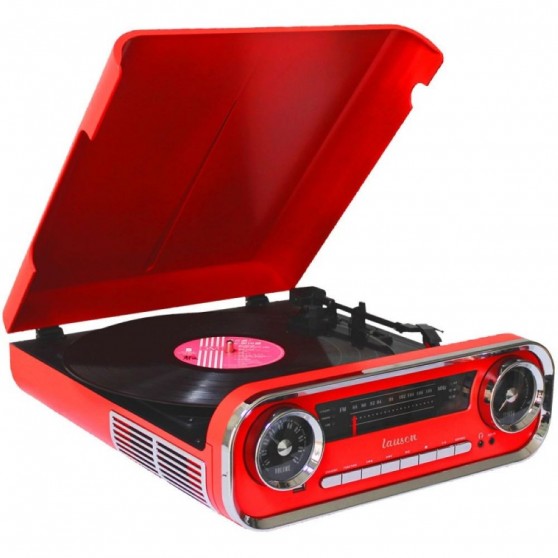 Tocadiscos LAUSON 01TT17 Rojo