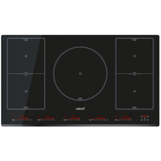 Placa Induccin CATA INSB 9012 BK 5 zonas Flex