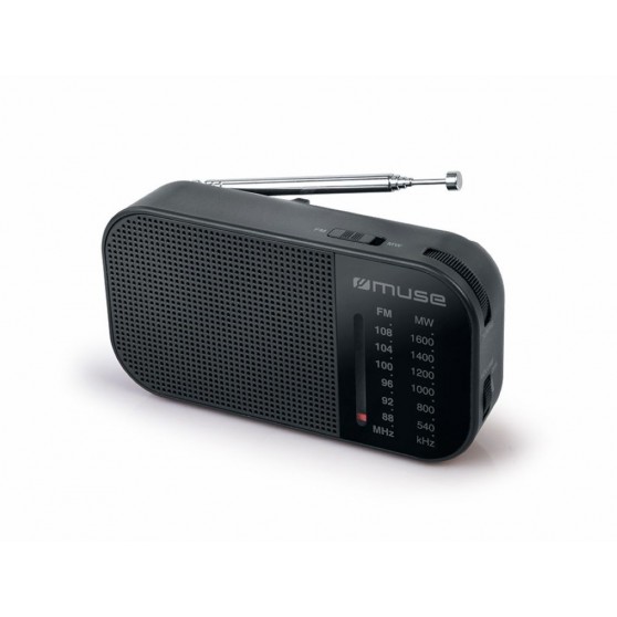 Radio Porttil MUSE M-025 R Negro