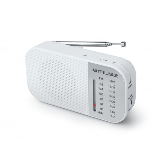 Radio Porttil MUSE M-025 RW Blanco