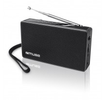 Radio Porttil MUSE M-030 R Negro