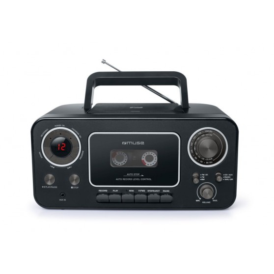 Radio CD y K7 Porttil MUSE M-182 RDC Black