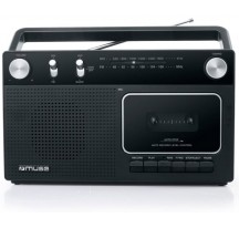 Radio Cassette Porttil MUSE M152R Negro
