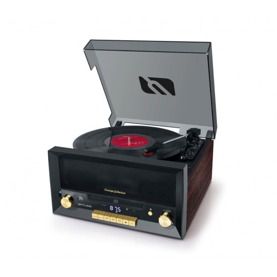 Tocadiscos con Altavoces MUSE MT-112 W Wood