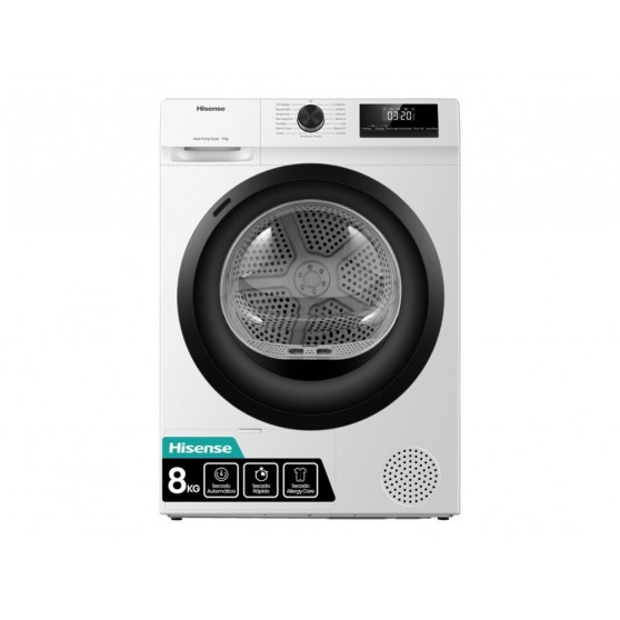 Secadora HISENSE DHQE800BW2 Blanco 8Kg A++