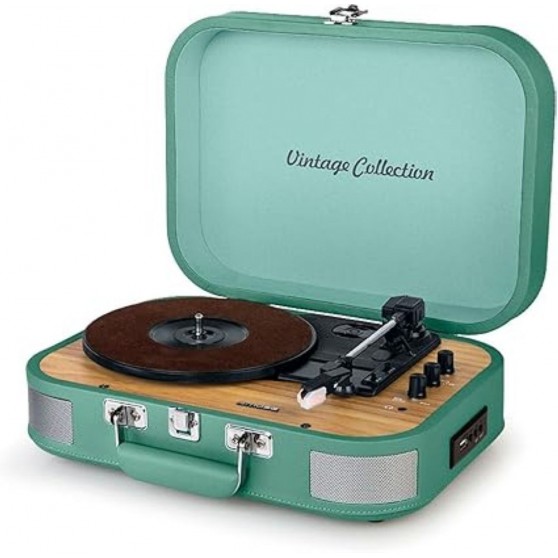 Tocadiscos con Altavoces MUSE MT-201 WG Green