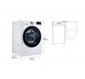 Lavadora LG F0P3CYV2W Blanca 20Kg 1000 TurboWash