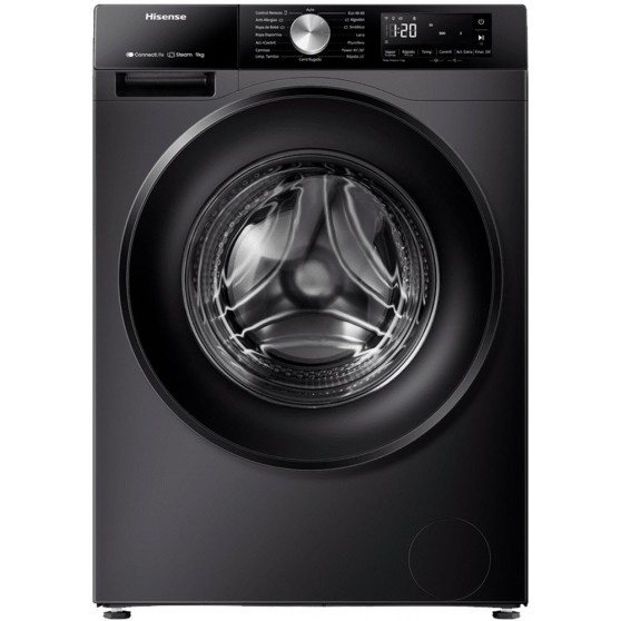 Lavadora HISENSE WF3S9043BB3 Negro 9Kg Vapor A Wif