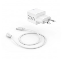 Cargador Red Elctrica Hama Con cable USB-C Blanco