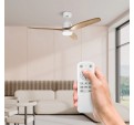 Ventilador Techo UFESA Nepal Blanco Haya Luz 40W