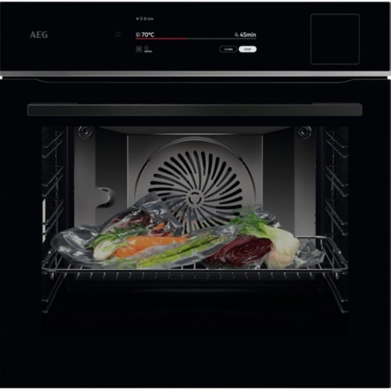 Horno AEG TP9SB831AB Cristal Negro Perfil Inox Vapor