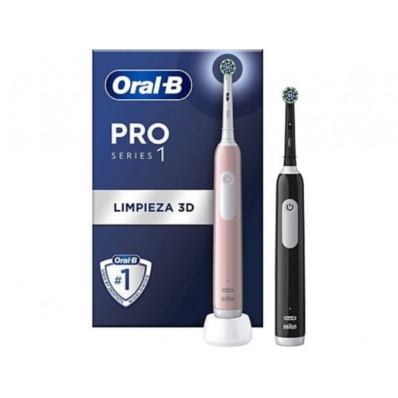 Cepillo Dental ORAL-B Pro1 Duo Rosa + Negro