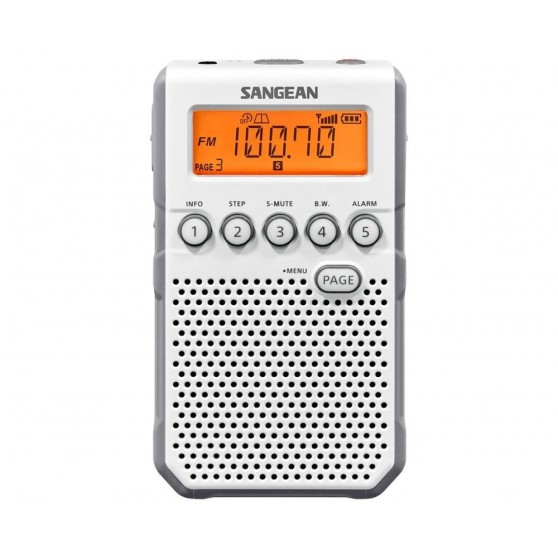 Radio Despertador Porttil Sangean DT-800 Blanco Batera
