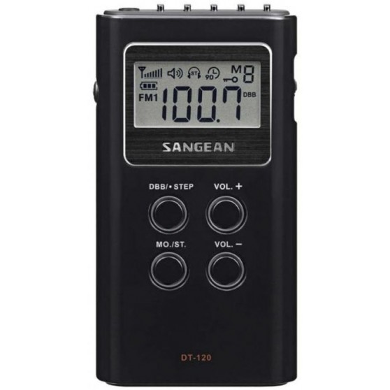 Radio Porttil SANGEAN DT-120 Negro Pilas