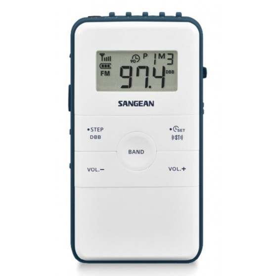 Radio Porttil SANGEAN DT-140 Blanco Azul Batera