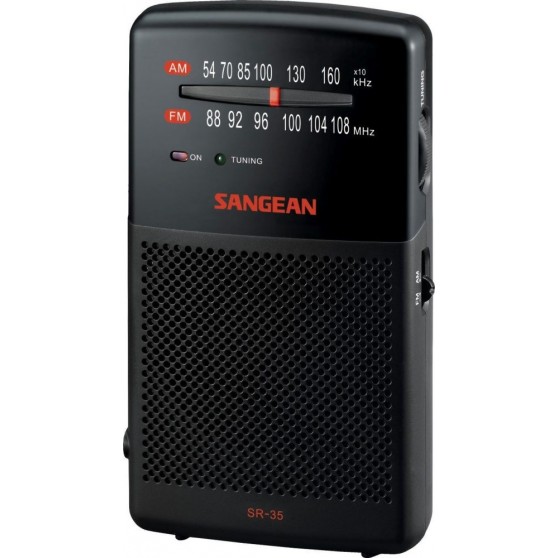 Radio Porttil SANGEAN SR-35 Negro Pilas