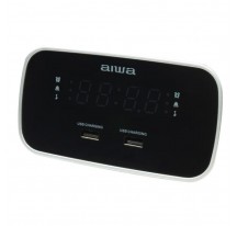 Radio Reloj Despertador AIWA CRU-19BK Negro Cargador
