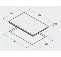 Placa Gas CATA RCI 631 BK Negra 4 Fuegos