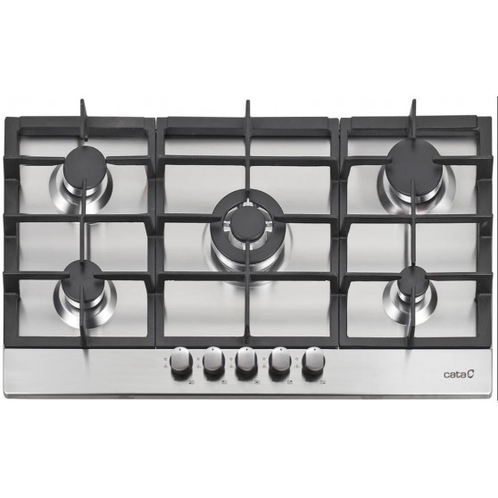Placa Gas CATA LGI 9041 X 90 cm Inox 5 Fuegos