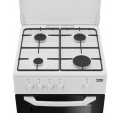 Cocina Gas BEKO CSG42009DW Bco 4 Zonas Butano+Inyectores