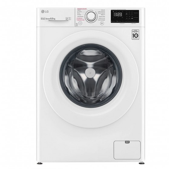 Lavadora LG F2WV3S85S3W Blanco 8,5Kg Vapor