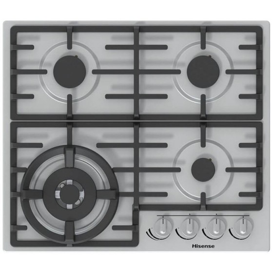 Placa Gas HISENSE GM663X 4 Quemadores Inox