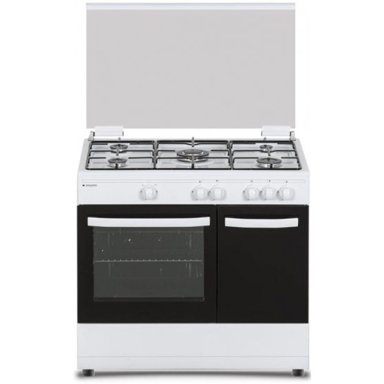 Cocina Gas ASPES AKGW5900PB Blanco 80 cm 5 Zonas
