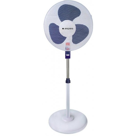 Ventilador Pie ASPES AVP401600OBA Blanco Azul 50W