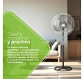 Ventilador Pie ASPES AVP501800OVN Negro 50W