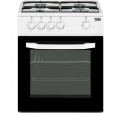 Cocina Gas BEKO CSG42009DW Bco 4f G.Nat+Inyectores Gas Butano